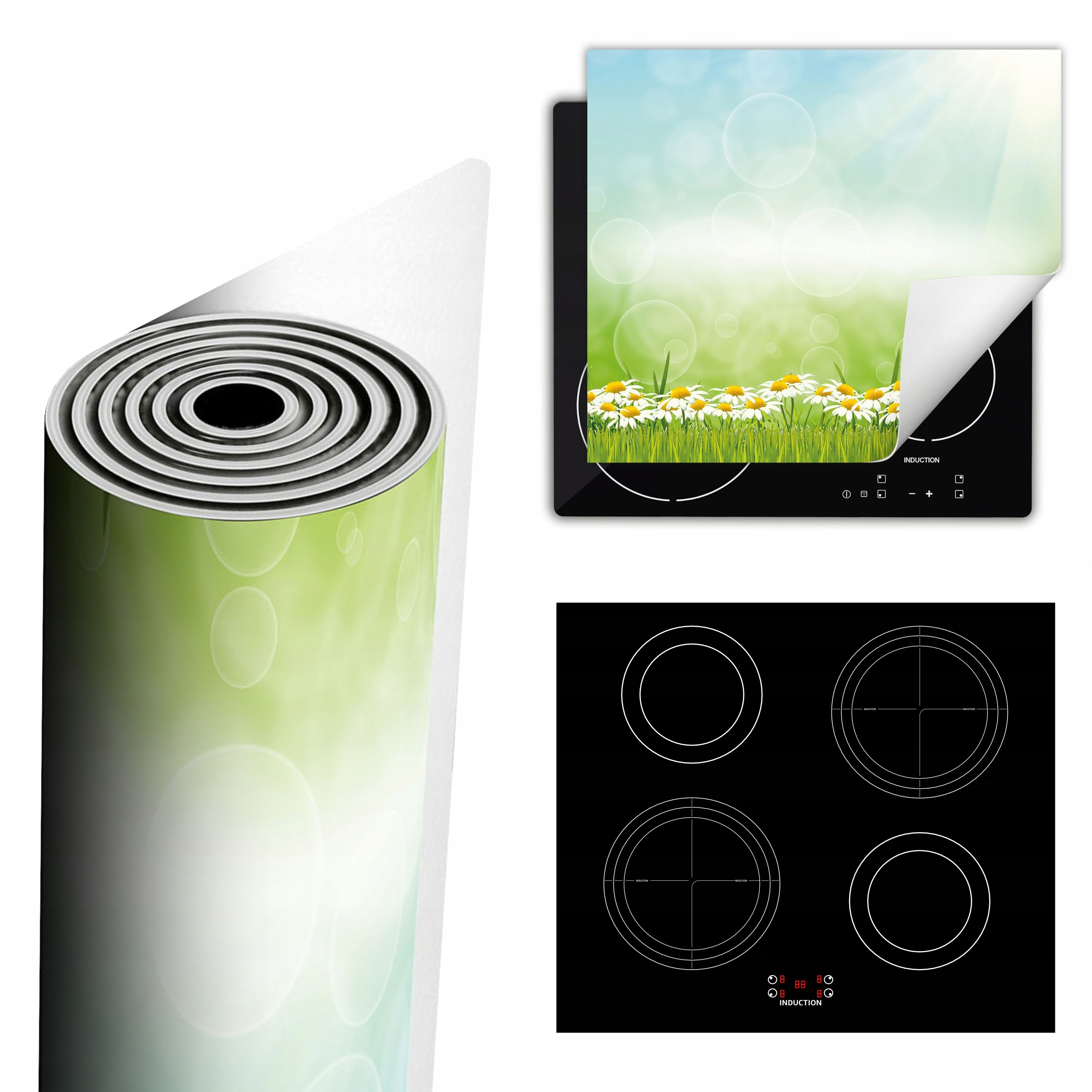 Ochranná Podložka Na Sporák Má Více Místa 60x52 Sedmikrásky květiny