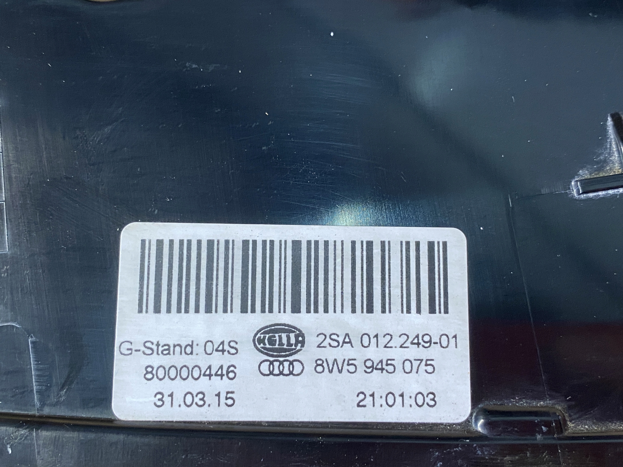 AUDI A4 8W B9 sedan light left rear part 8W5945075