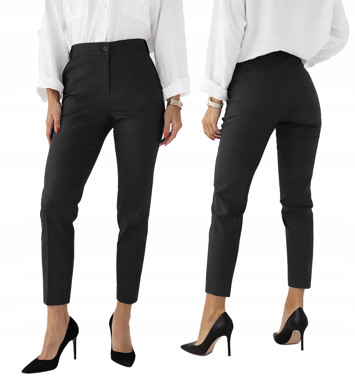 Spodnie damskie Sigma 7/8 cygaretki czarne 50