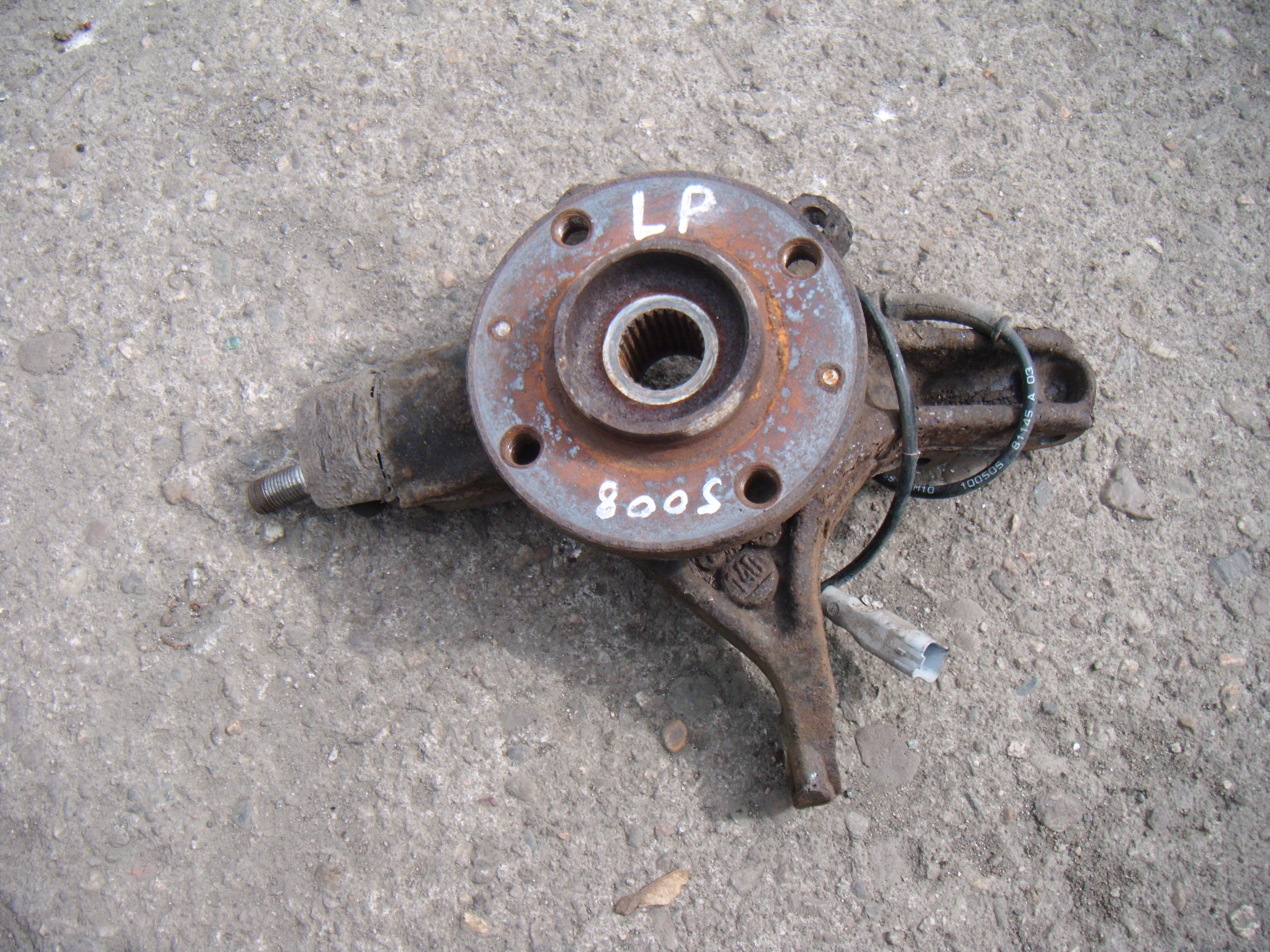 PEUGEOT 5008 I 1.6 THP 09-17 ZWROTNICA PIASTA LEWY PRZÓD ABS