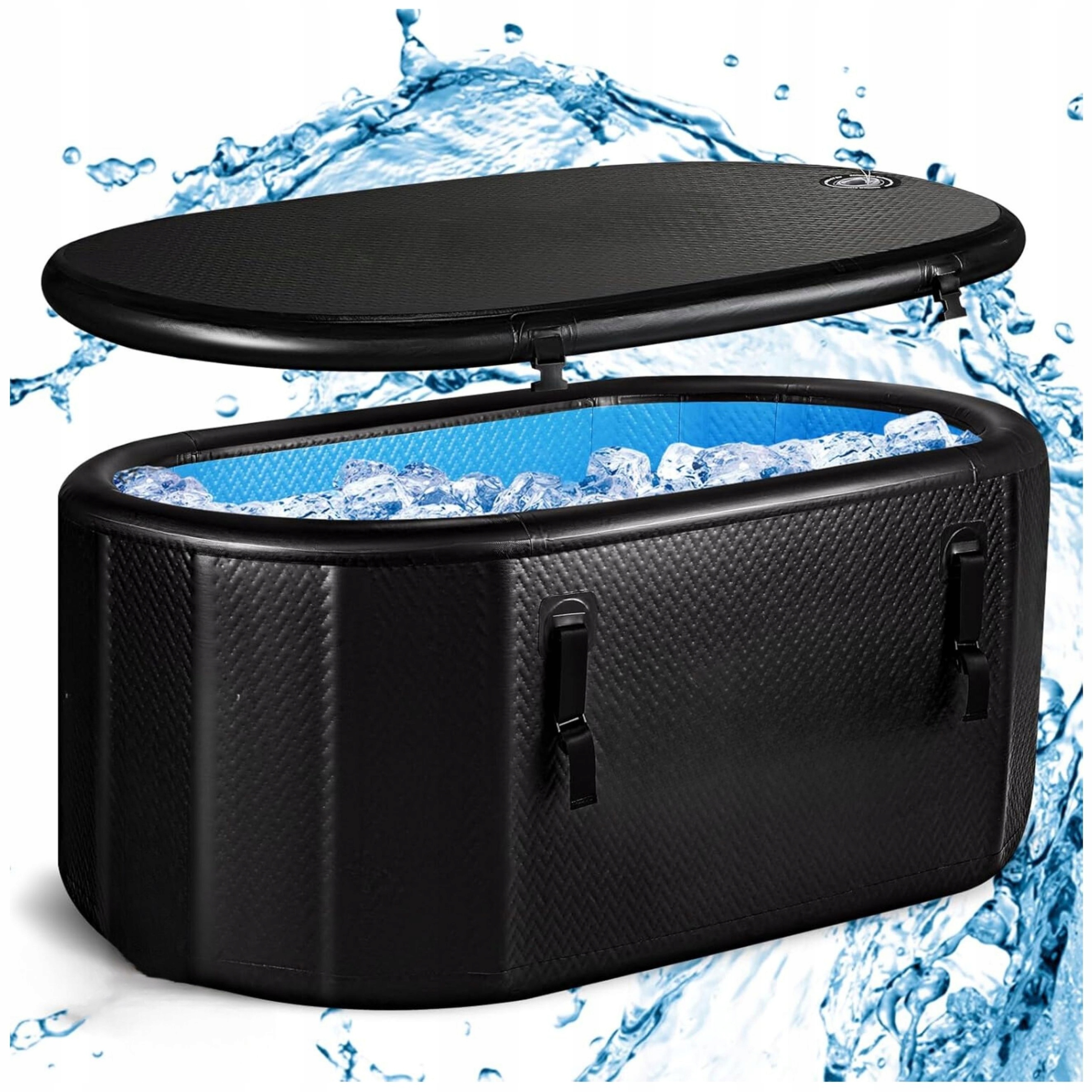 Wanna Do Morsowania Beczka Z Pokrywą Na Lód Przenośna Czarna Duża Premium