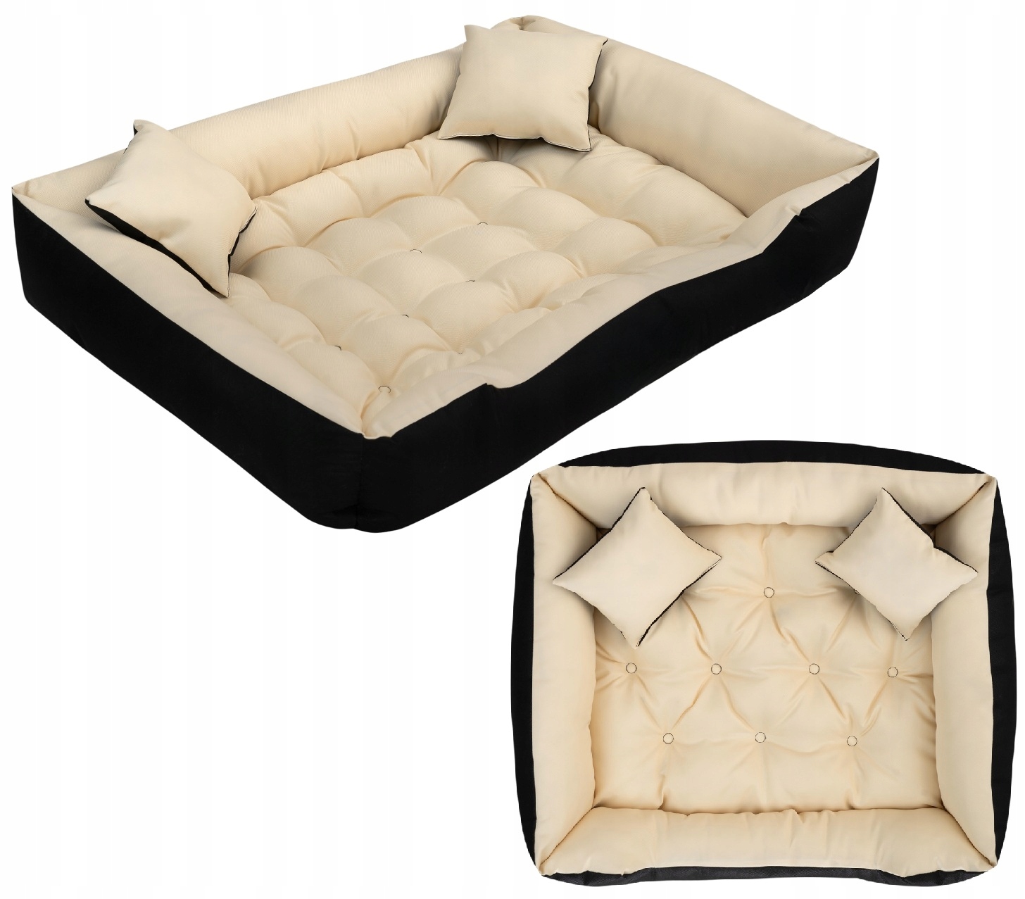 Levně Pelíšek pro psa kotec Ecco 100x75 cm voděodolná béžová