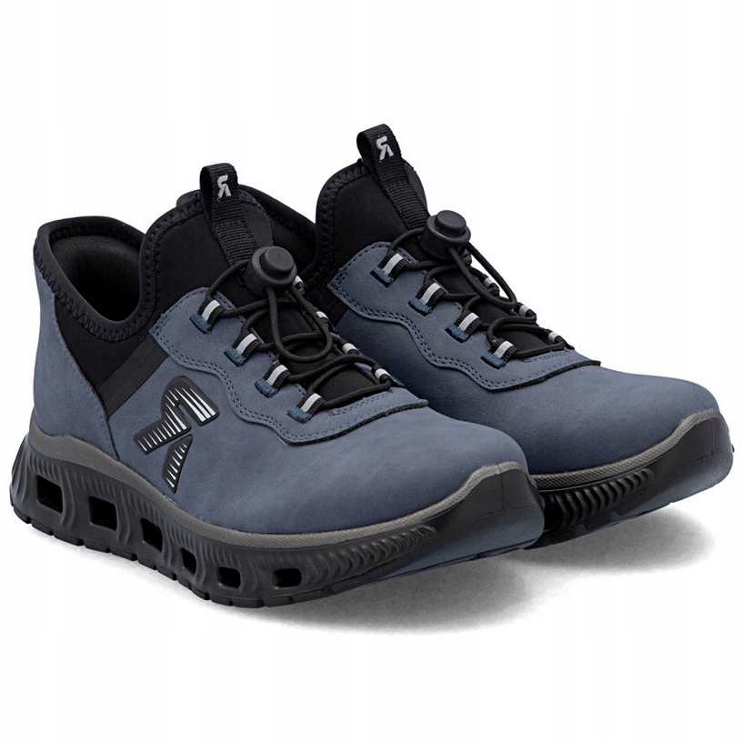 Dámské tenisky Rieker M6065-12 Blue, modré, Eko Kůže, Vel. 36