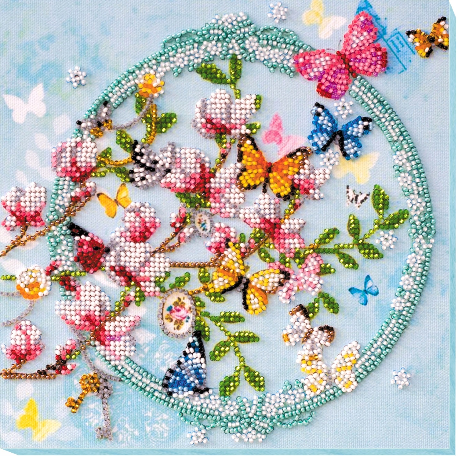 Sada pro vyšívání korálků "Klíče k jaru" Diy