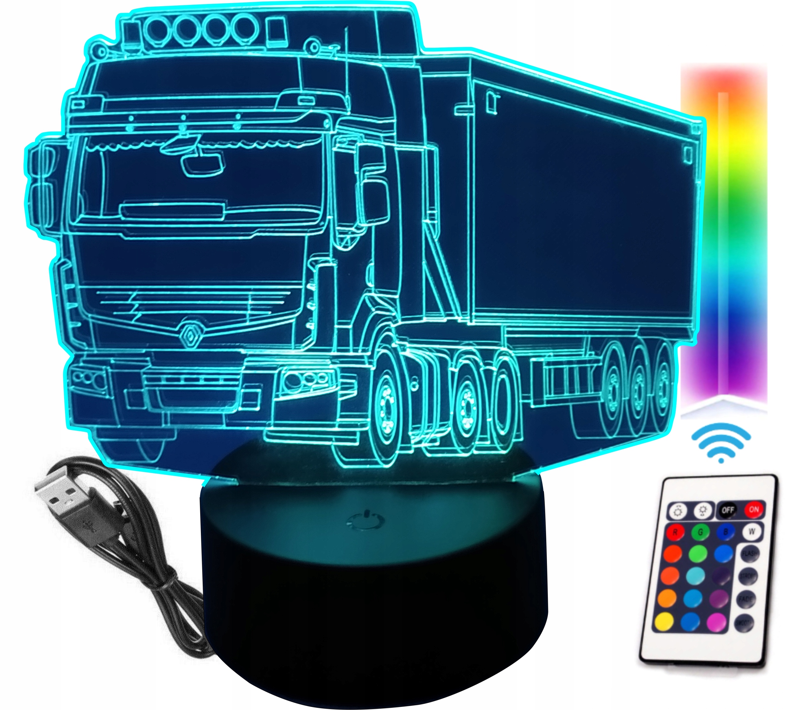

Lampka 3D Led Gadżet Dla Kierowcy Tira T Truck