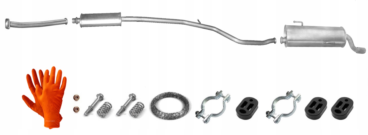 Peugeot 206 1.6i 16V 81 kW (2000-10/2005) Hatchback Výfukový Systém