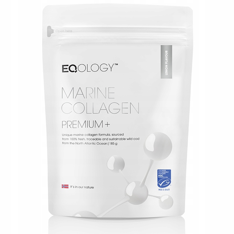 Eqology Marine Collagen Premium+ 185g Kolagen Morski Cynk Mangan Miedź
