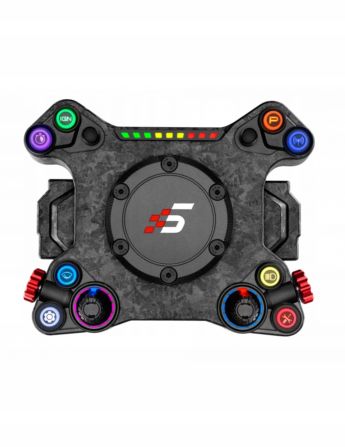 Button plate do kierownic SIMAGIC NEO-X 8 przycisków RGB, 2 pokrętła