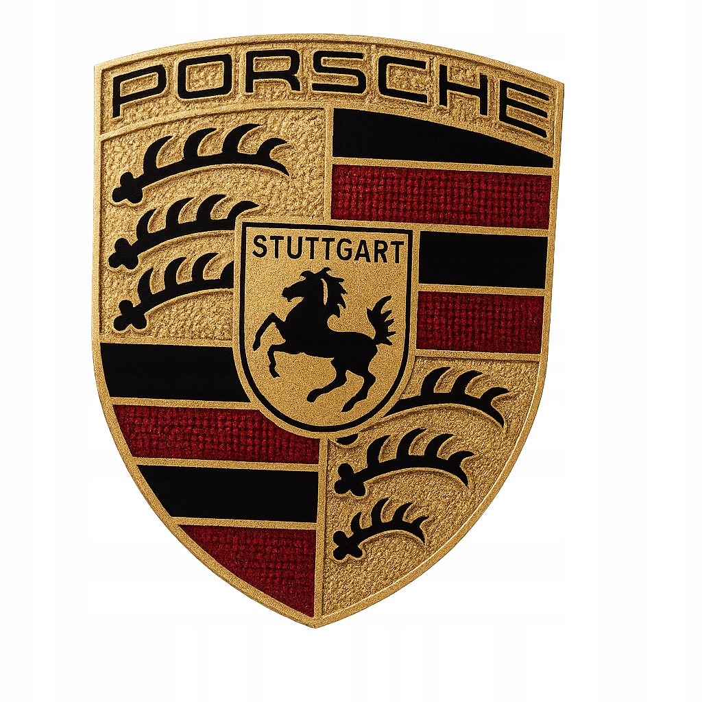 Porsche herb naklejka drukowana, mała