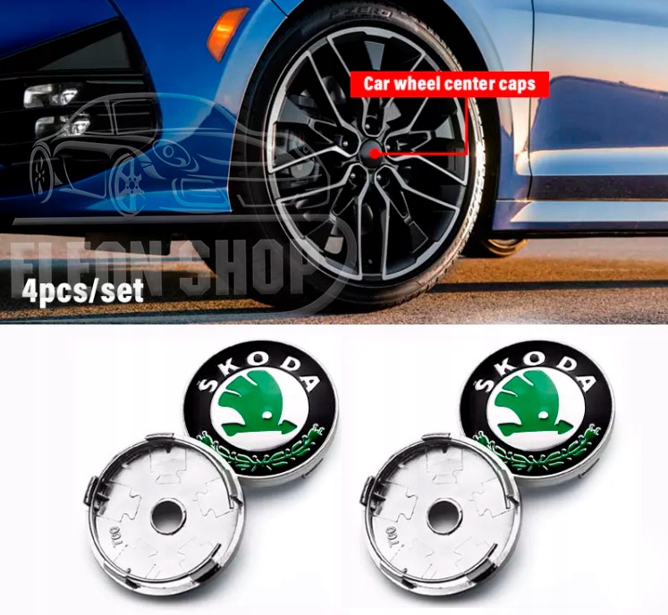 DEKLE DEKIELKI KAPSLE DO FELG 60mm SKODA Kod producenta znaczki alufelg