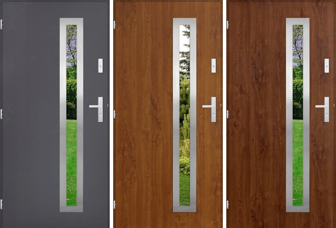 POLSKIE DRZWI ZEWNĘTRZNE INOX SGAM 55MM 100CM Kod producenta INOX SGAM 55MM 100CM