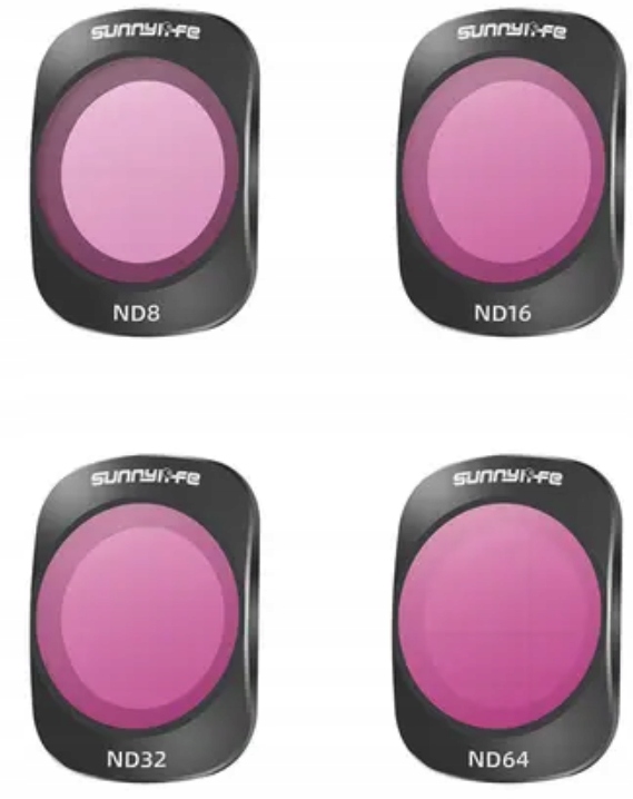 Šedé filtry Sada s Pouzdro ND8 ND16 ND32 ND64 pro Dji Osmo Pocket 3