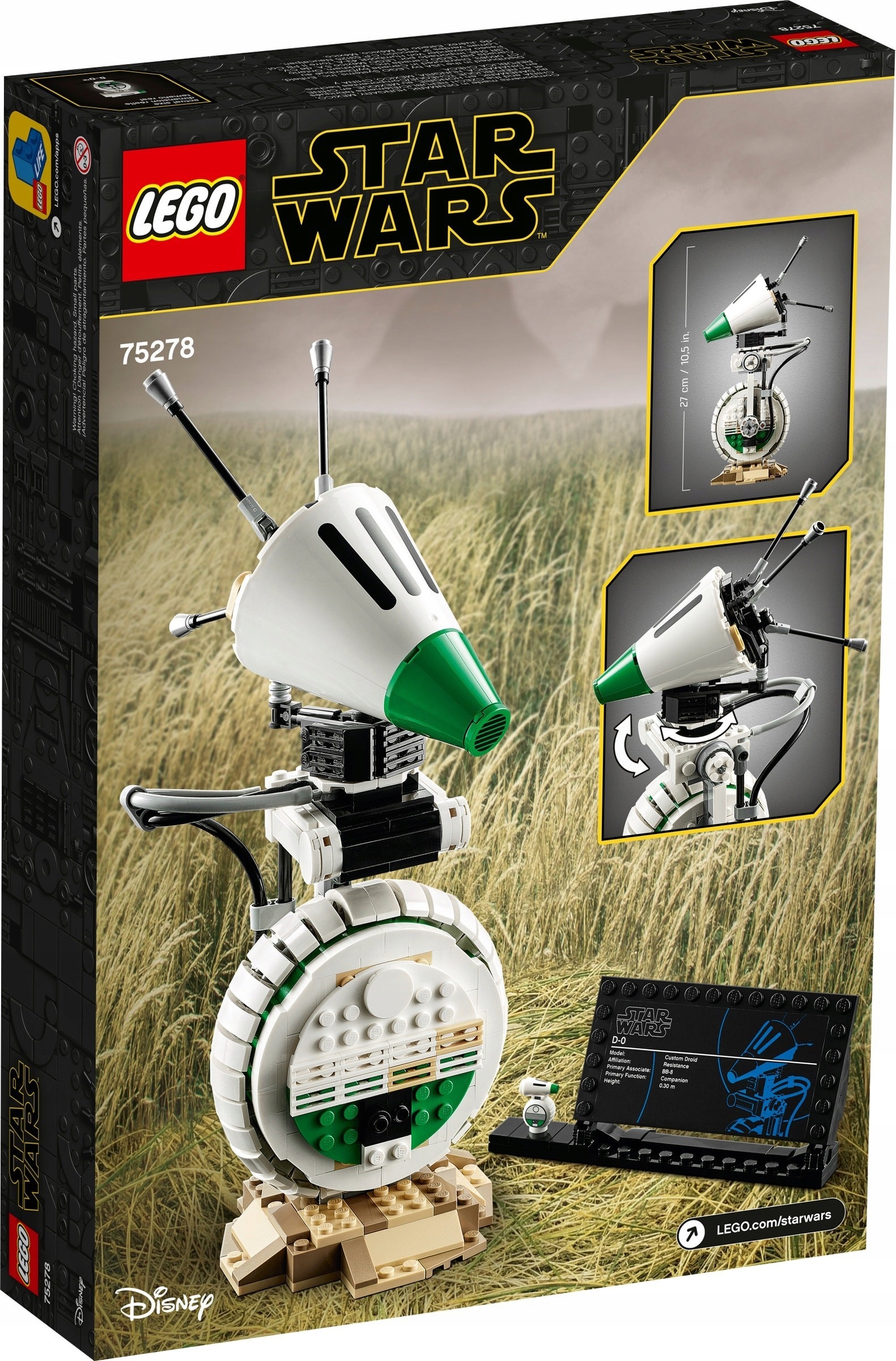 LEGO STAR WARS 75278 ROBOT DROID D-O DO SKYWALKER Liczba elementów 519 szt.