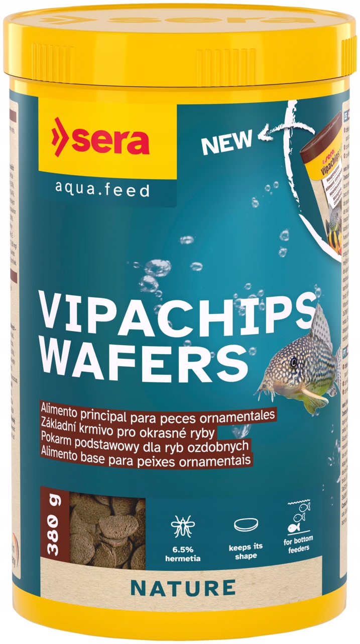 Levně Sera Vipachips Wafers 1000 ml/380 g Krmivo ve formě chipsů