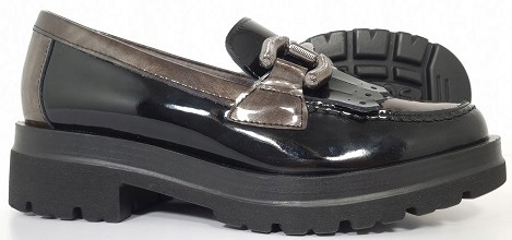 Skórzane Loafersy PITILLOS 5360 Czarny r38 Rozmiar 38