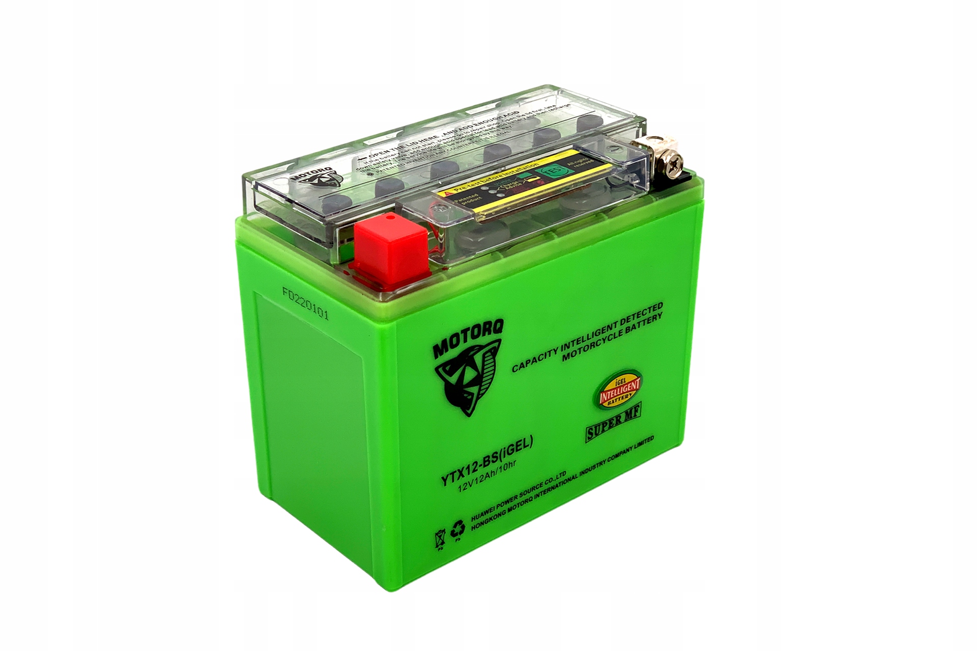 Akumulátor Pro Skútr Motocyklu Quada Enduro Gel 12V 12Ah 2024 Displej