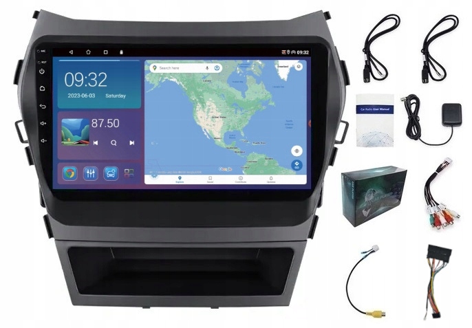 Navigační Rádio Hyundai Sante Fe IX45 2013-2017 Wifi Carplay Usb 4GB 64GB