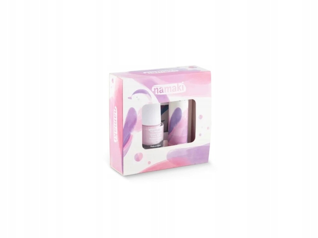 Namaki set tří produktů Rossignol (lak na nehty, balzám na rty a zrcátko)