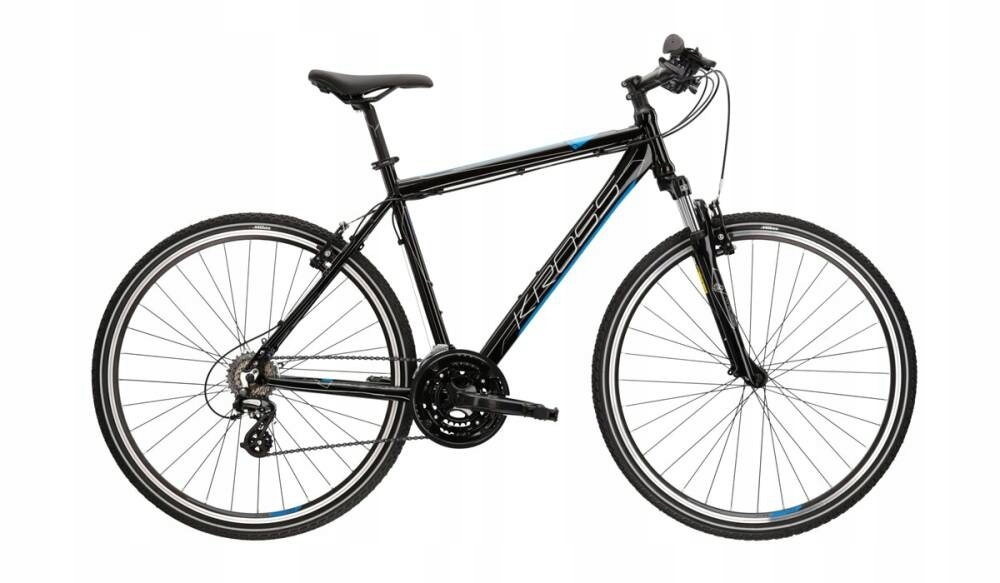 Męski Rower crossowy Kross Evado 2.0 czarny niebieski 21" L