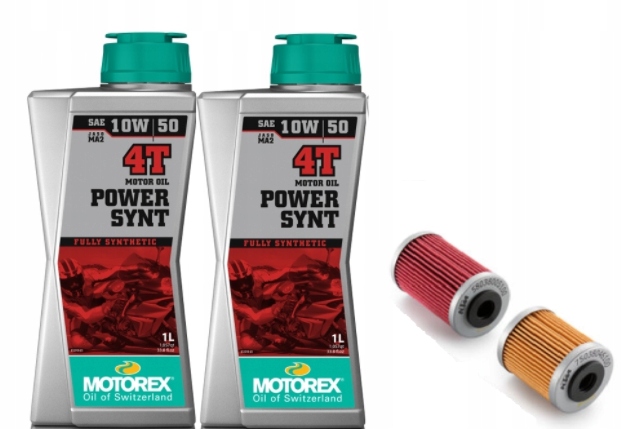 Zestaw Na Wymianę Oleju Motorex 10W50 Power Synt Do Ktm 690 Husqvarna 701