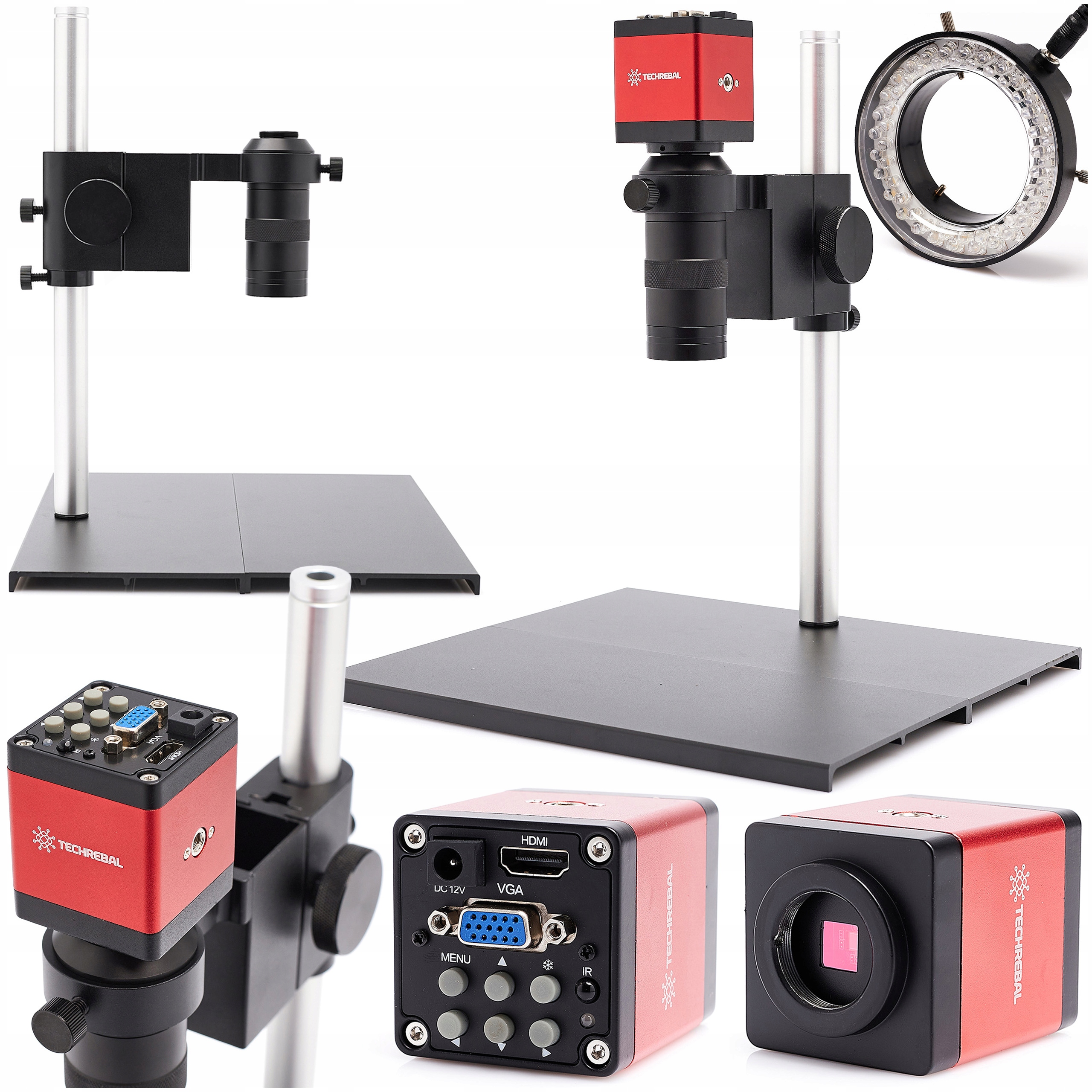 Cyfrowy Mikroskop Dla Elektronika Kamera Duża Baza