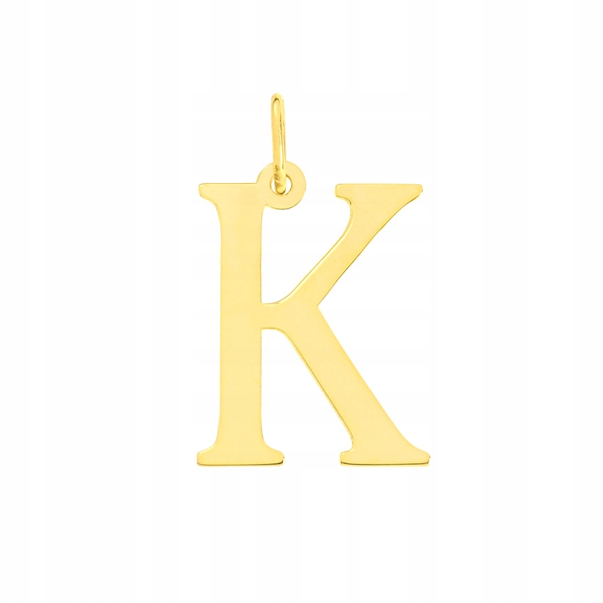Zlatý přívěsek Písmeno „k“ pr. 585