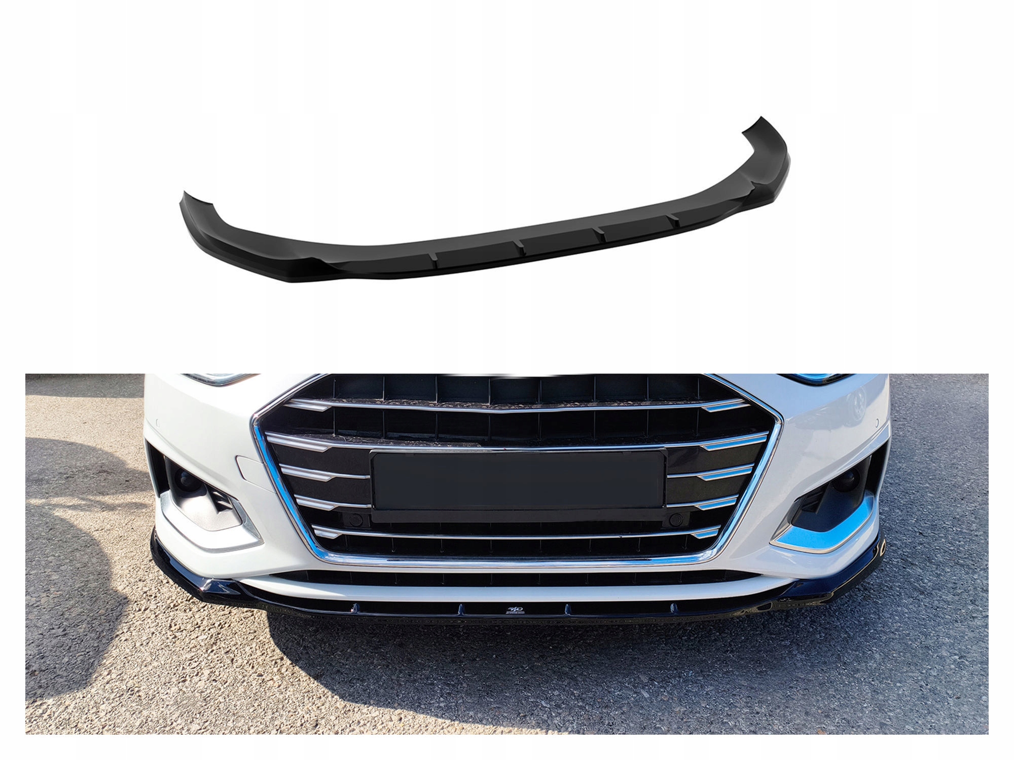 Nástavec předního nárazníku hokejový difuzér pro Audi A4 V 8W 2019-2024 Kombi