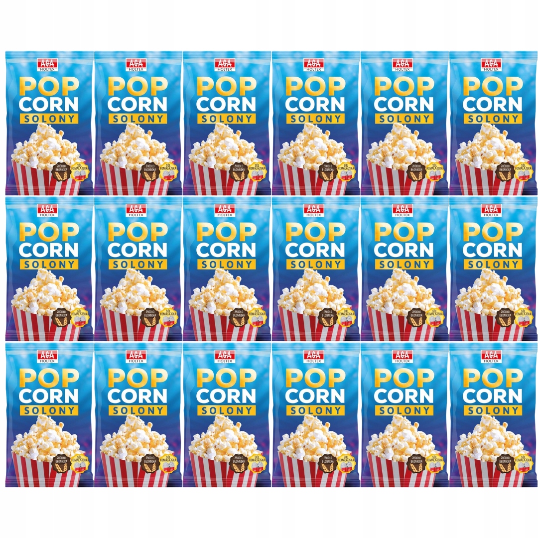 Levně Aga Holtex slaný popcorn 90g x 18 kusů