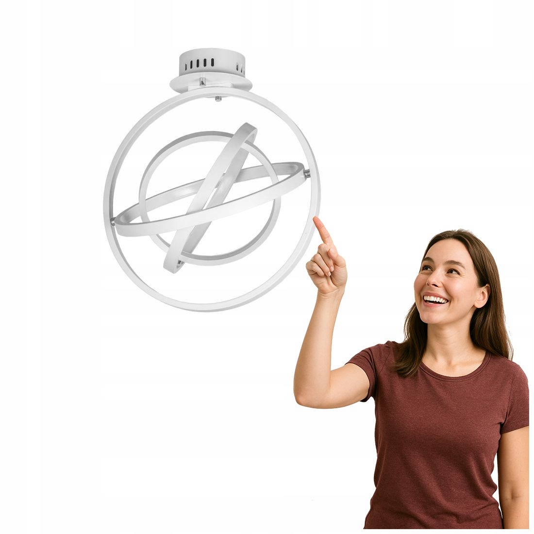 Tryton Moderná stropná Led lampa 4x Zdroje svetla biela Italux