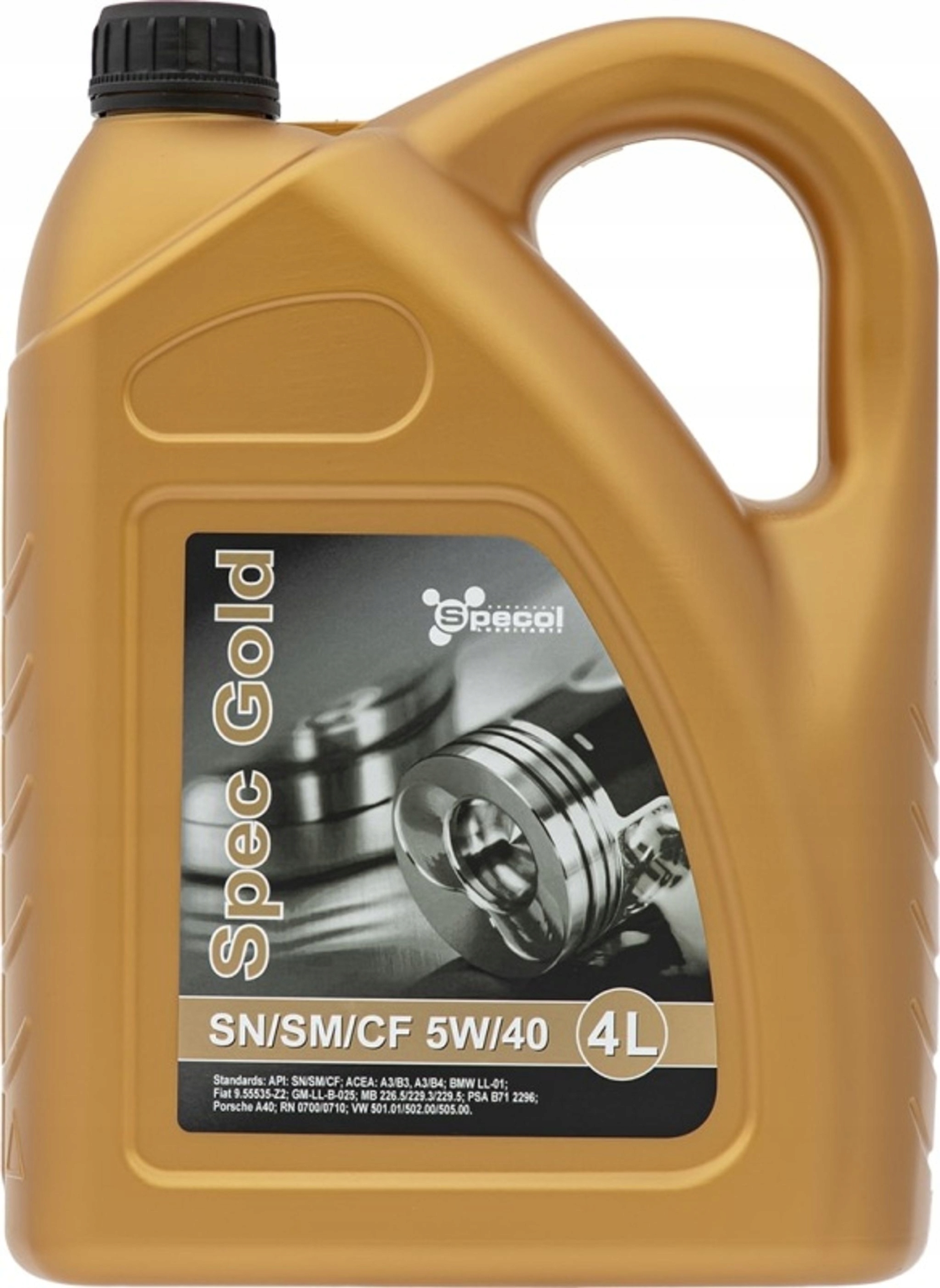 5W40 Gold 4L Olej Specol 5W40 4L Spec Gold Sn/cf A3/B4 LL01