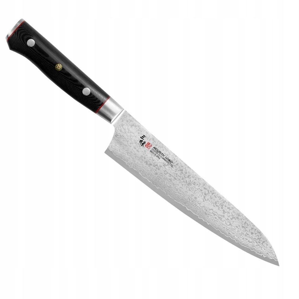 Mcusta Zanmai VG-10 Pro Zebra Japonský kuchynský nôž šéfkuchára 61HRC 21 cm
