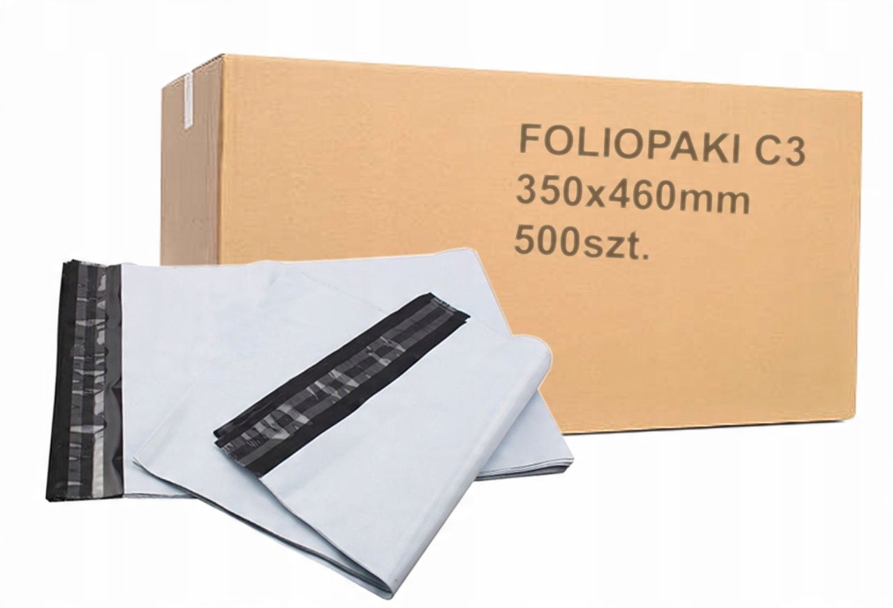 

Foliopaki foliopak kurierskie, C3 350x460 500 szt