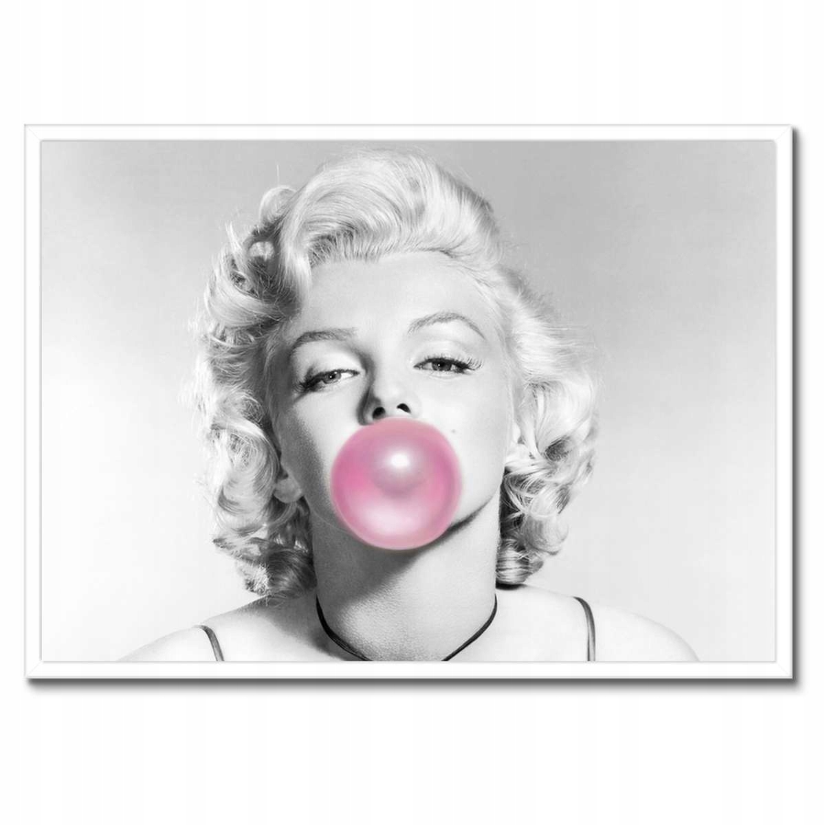 Plakáty v rámu 70x50 Marilyn Monroe se žvýkačkou
