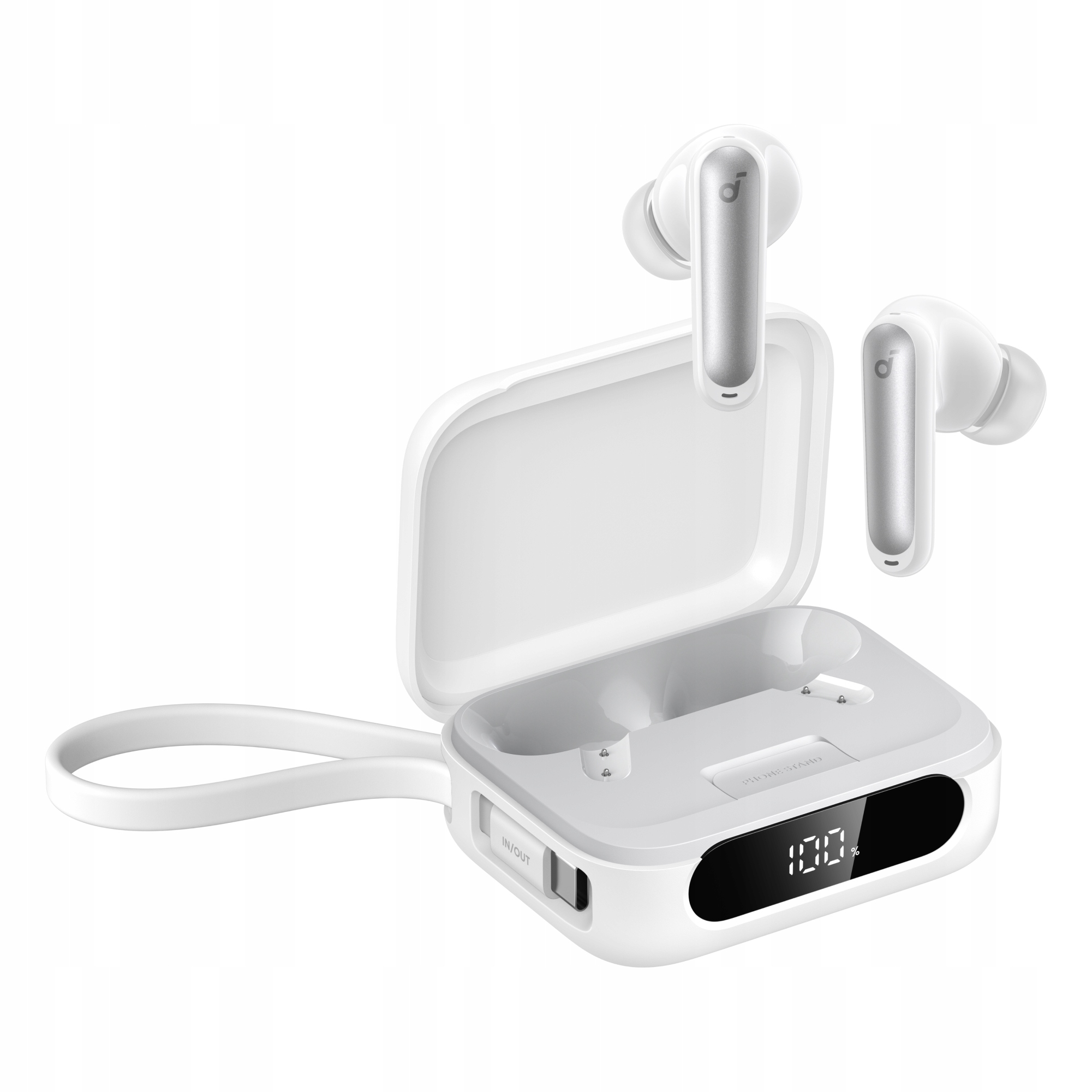 Słuchawki douszne Soundcore P41i Anc Funkcja powerbanka Bt 5.3 IPX5 Białe