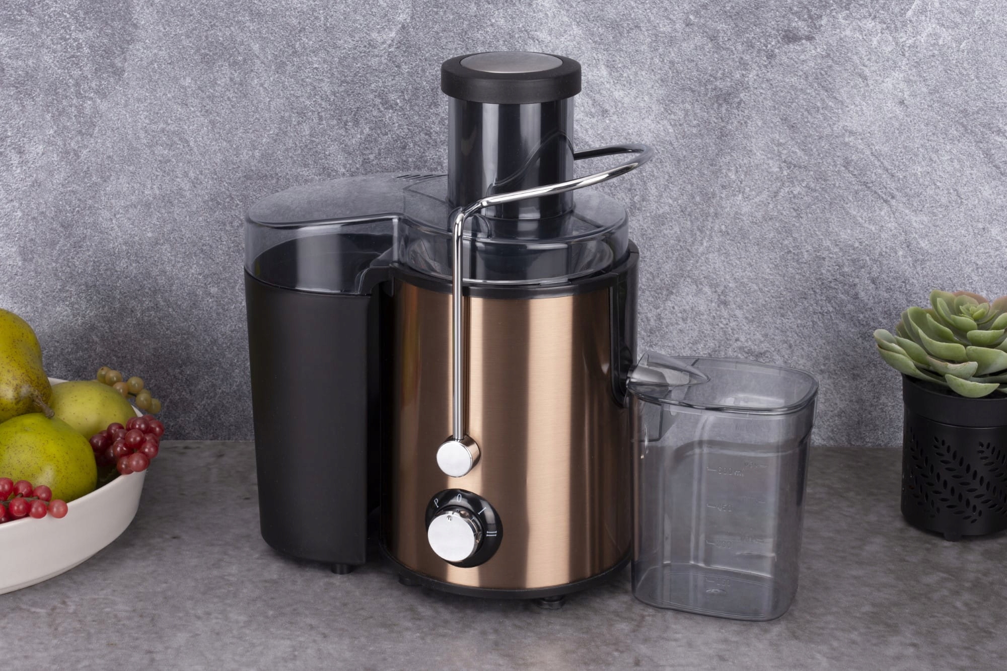 ELEKTRYCZNA WYCISKACZKA SKOWIRÓWKA DO SOKÓW 400W ROSE GOLD BH-9459 Model BH-9459