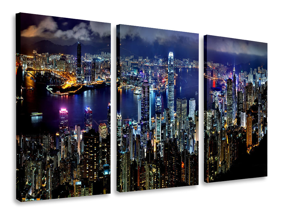 Obraz Tryptyk Hong Kong Tryptyki 165x100