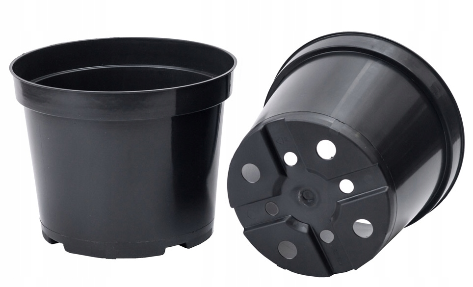 

Doniczka okrągła produkcyjna czarna 7L fi 24cm