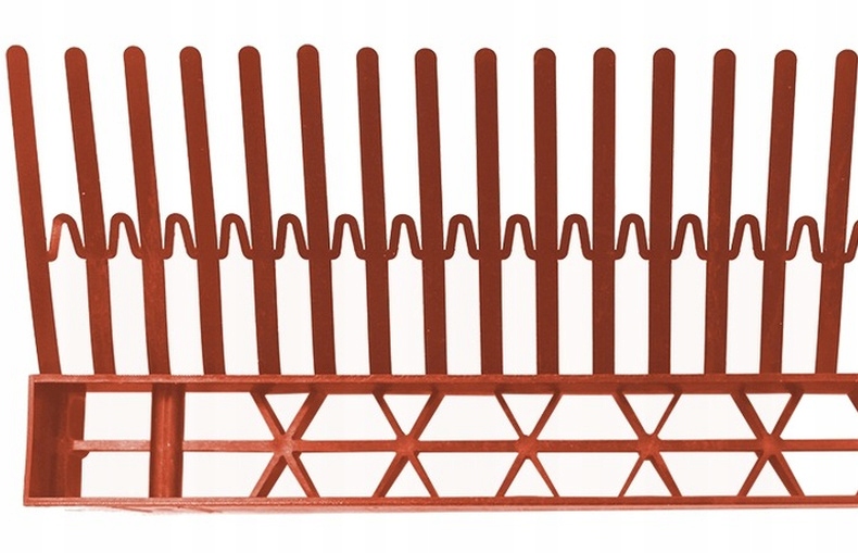 GRZEBIEŃ OKAPU Z KRATKĄ WENTYLACYJNĄ WRÓBLÓWKA CEGLASTY