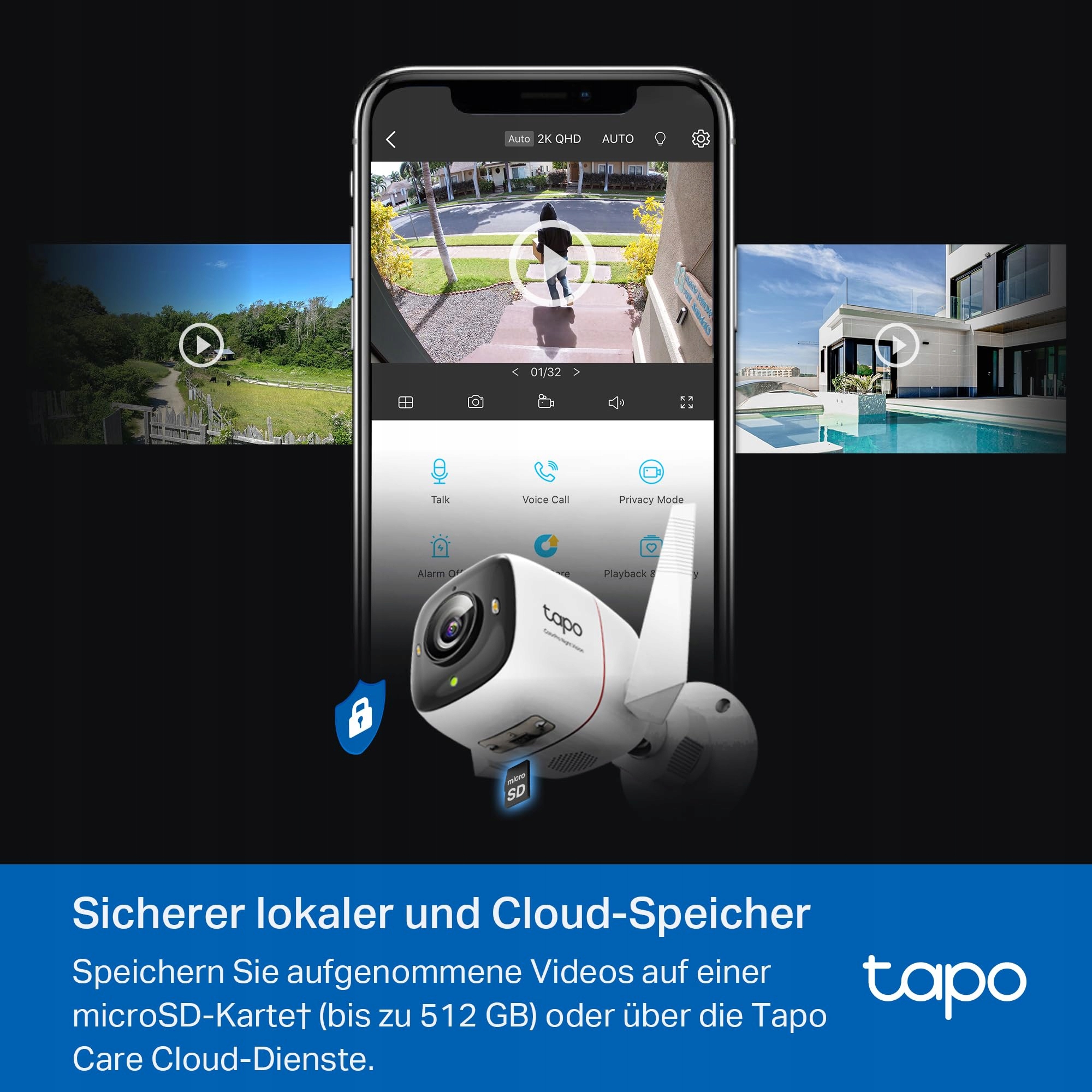 TP-LINK TAPO C325WB Kamera Zewnętrzna 2K AI IP66 ColorPro Nocny Widok — miniatura 6