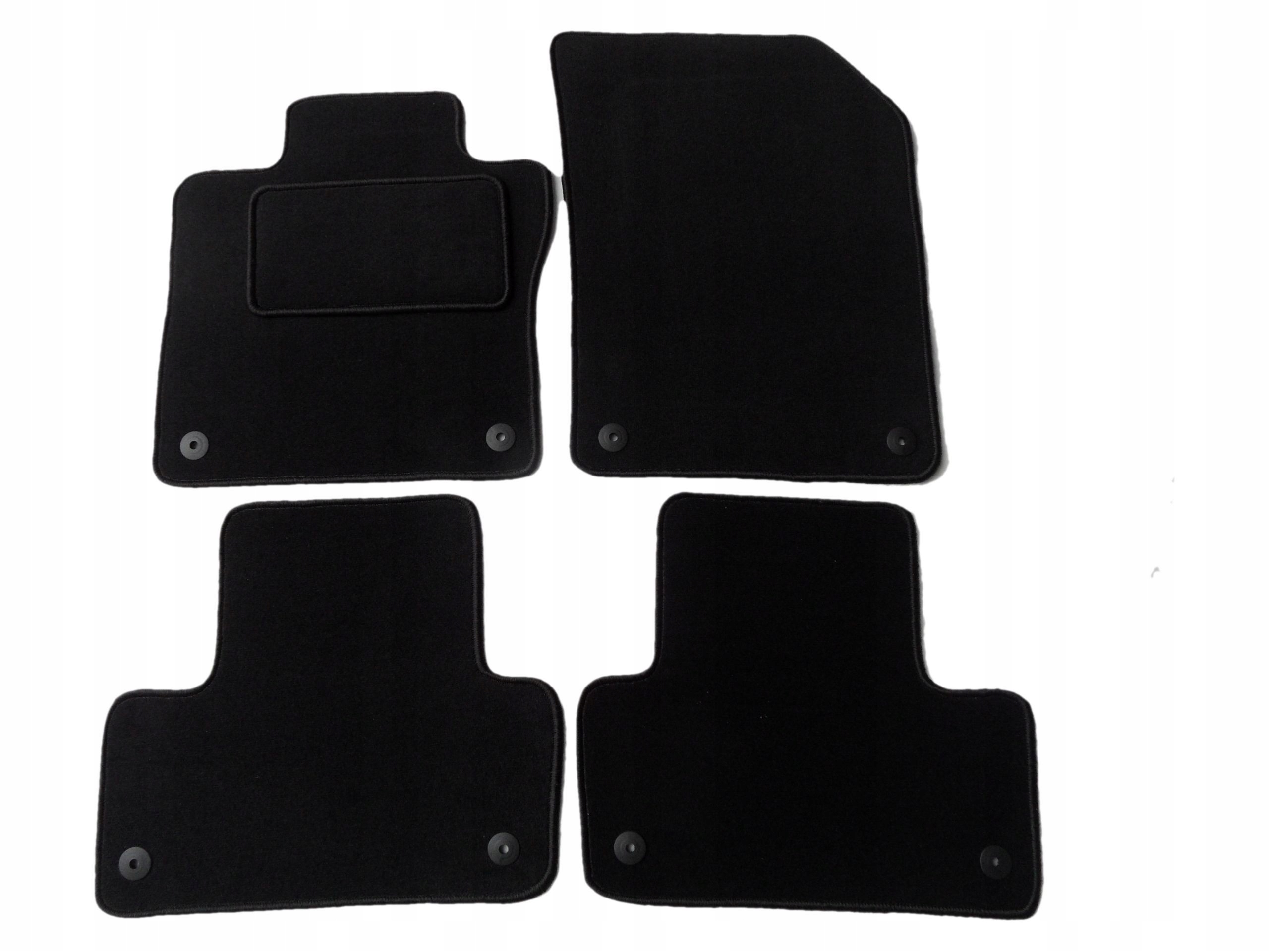 Premium Dywaniki welurowe Czarne do Volvo XC60 II 2017-..