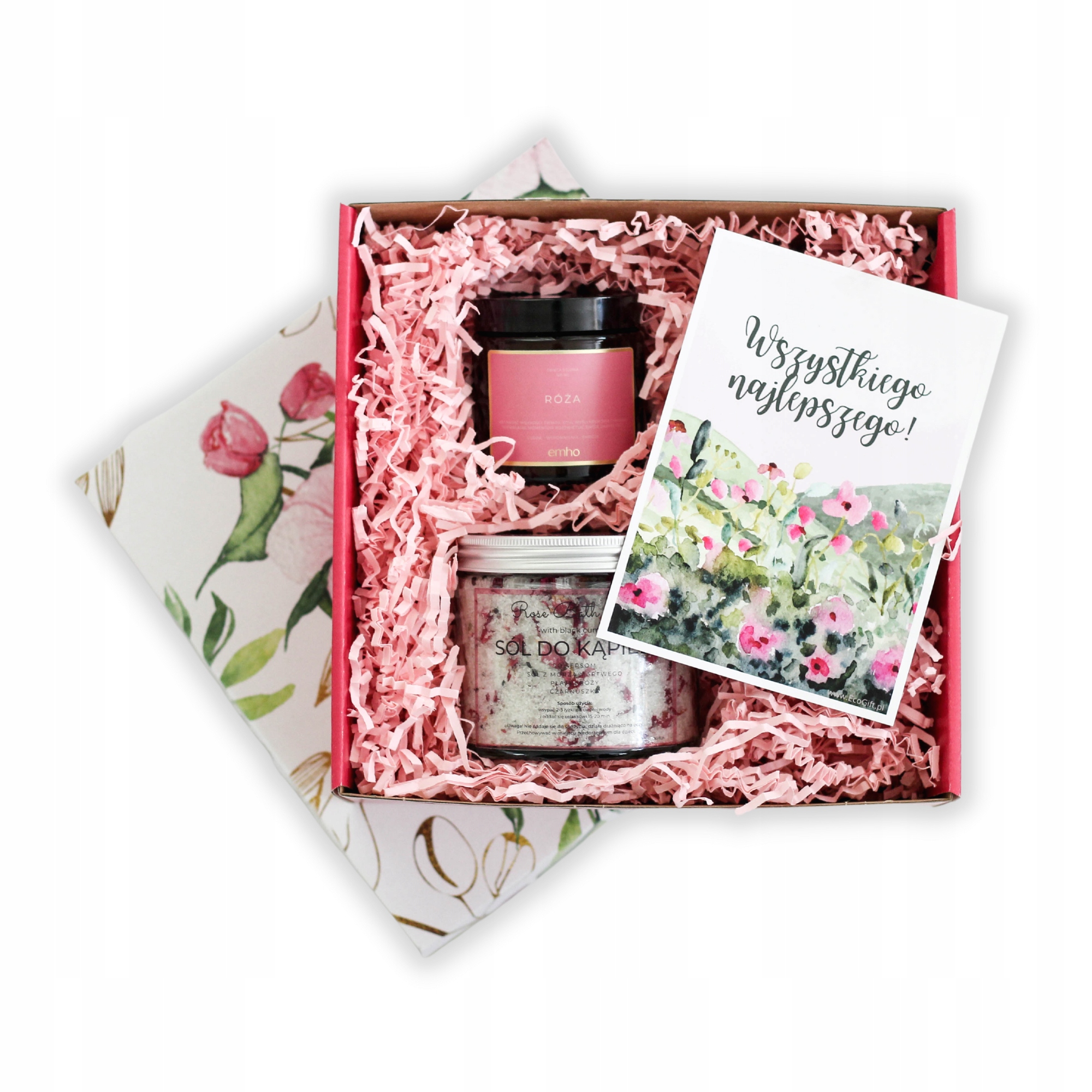Eko Box Prezent na Dzień Kobiet Naturalny Różany