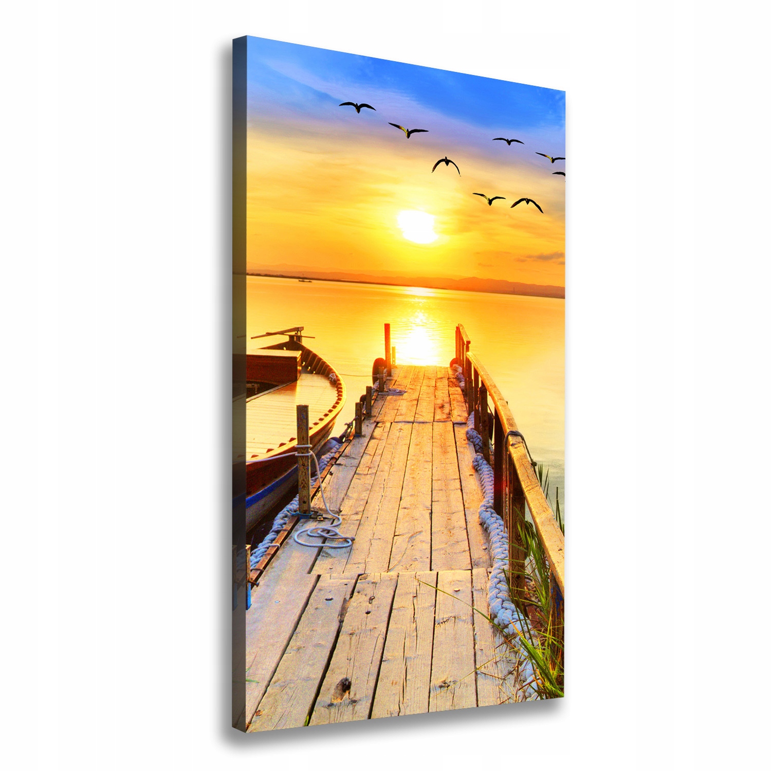 

Nowoczesny obraz canvas na ramie Jezioro 50x100 cm