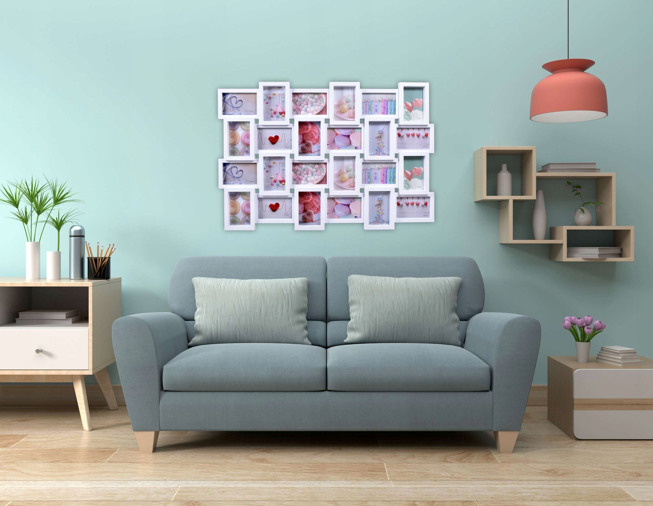 RAMKA NA ZDJĘCIA 24 FOTO ZDJĘCIE 10x15 RAMA MULTIRAMA 3D PIONOWA POZIOMA Marka Gockowiak