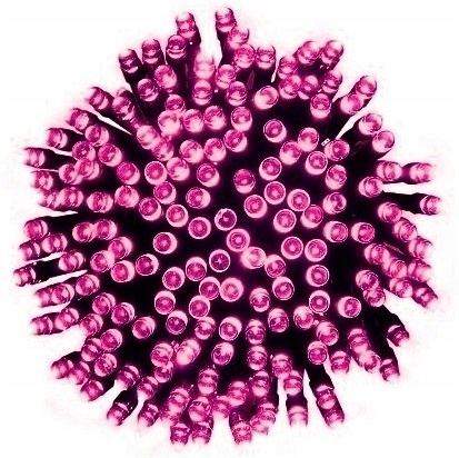 LAMPKI CHOINKOWE 300 LED ROŻOWE HURT DETAL