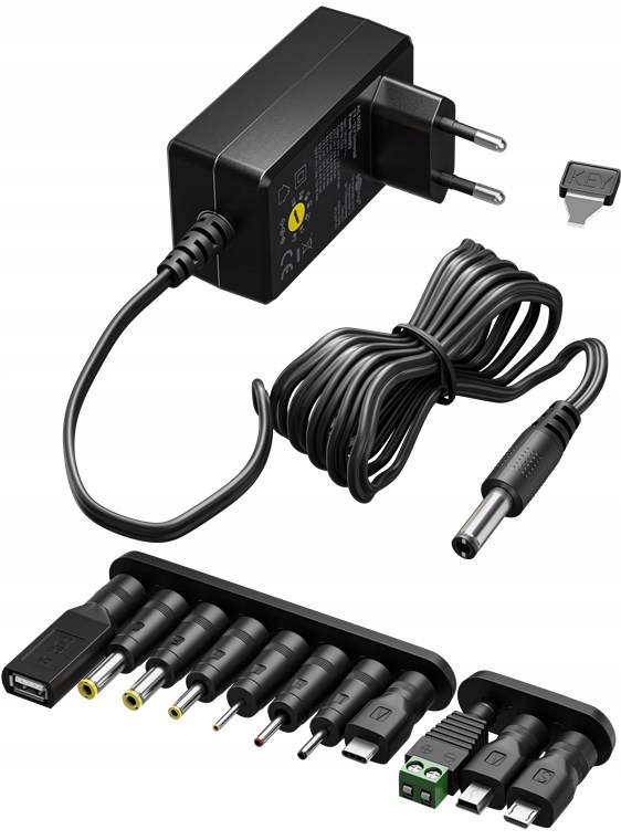 Goobay Uniwersalny zasilacz 230V/3-12V DC 300mA