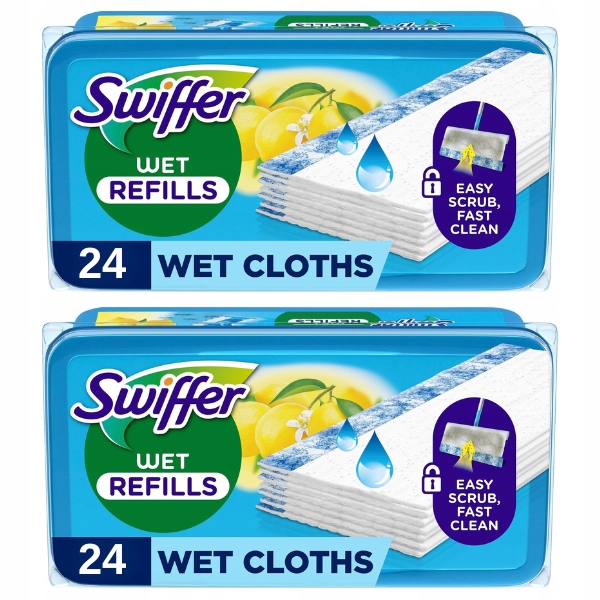 Swiffer Wet Náplně vlhčené utěrky na podlahu 48 ks k mopu
