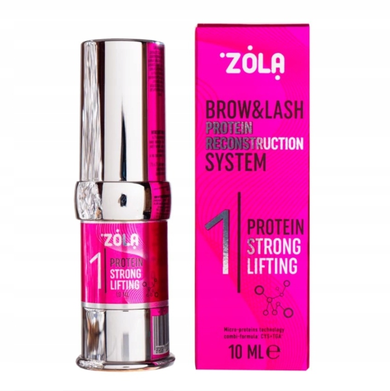 Krok k laminování obočí Zola 01 Protein Strong Lifting, 10 ml