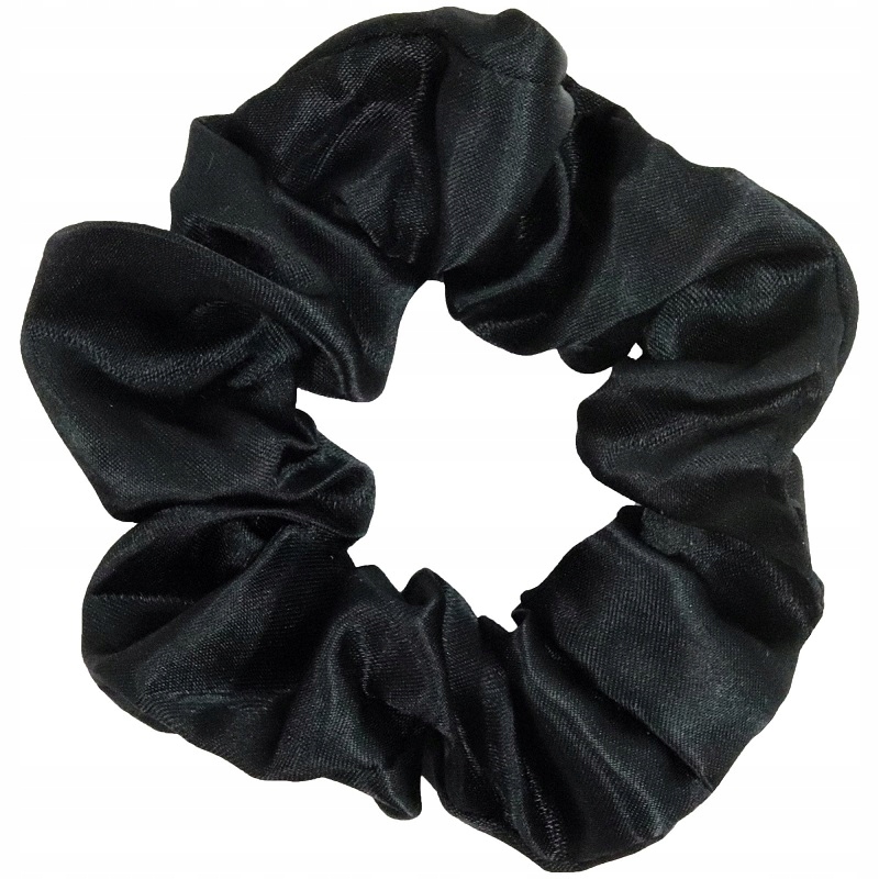 

Gumka Do Włosów Scrunchie Satyna Czarna
