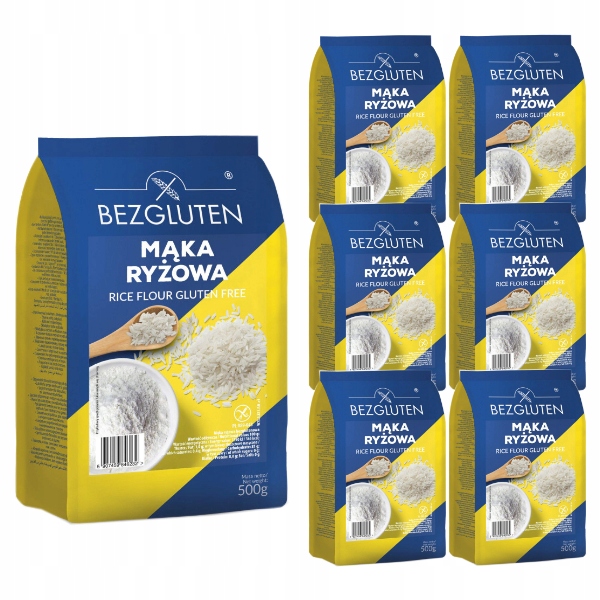 6 x Bezgluten rýžová mouka 500 g Bezgluten