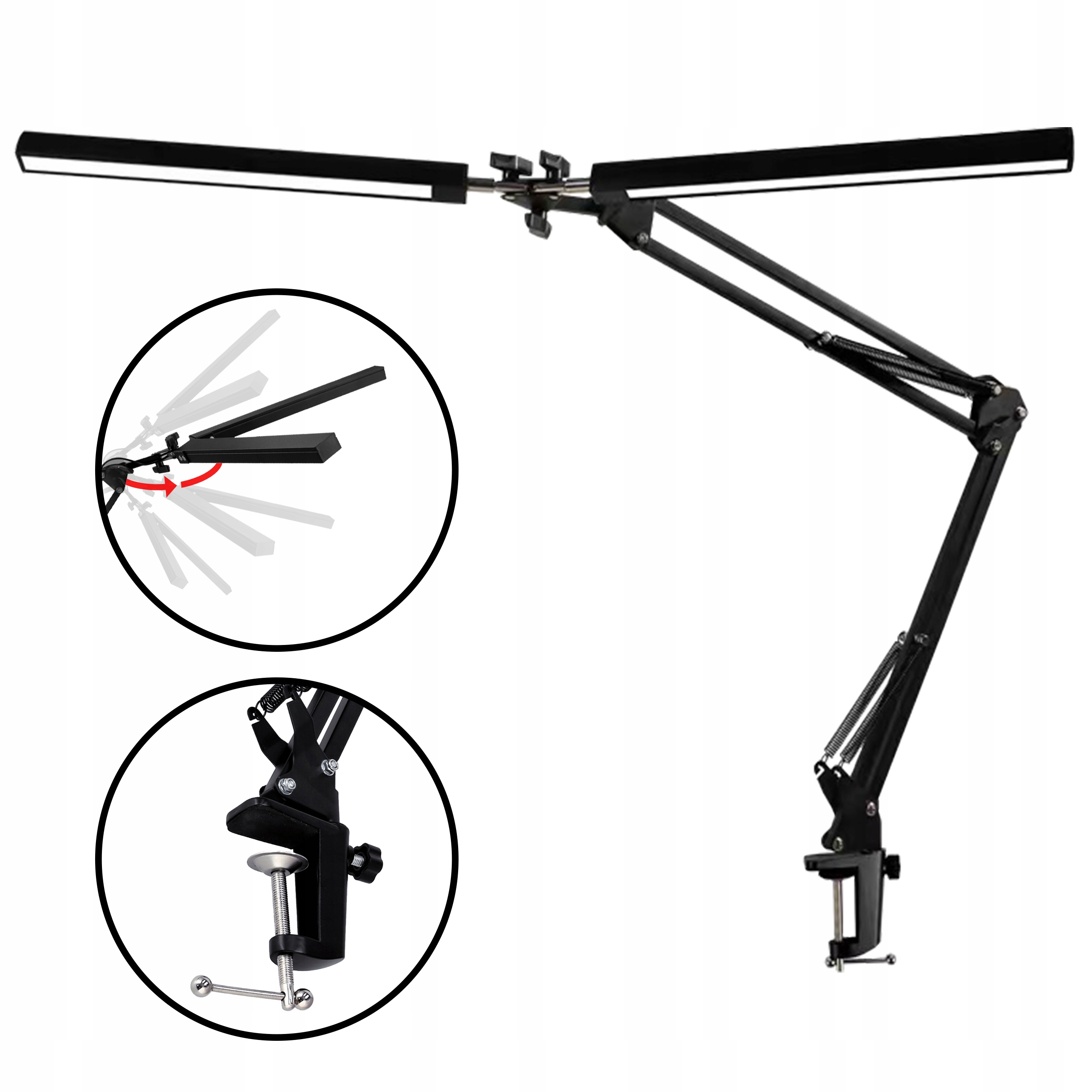 Lampka na Biurko Biurkowa 3/4/6000K kreślarska Szkolna Led regulowana